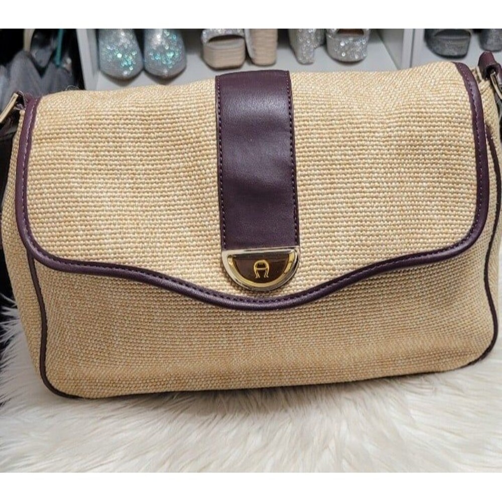 Etienne Aigner Woven Shoulder Bag